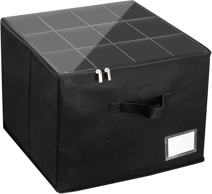 Shoe Organizer for Closet, Fits up to 12 Pairs, Foldable Shoe Storage Containers with Clear Cover, Large Adjustable Shoe Box Organizers, Space Saving Shoes Holder