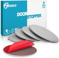 Neoera Door Stopper Wall, 3.15" Round Soft Rubber Door Stop, Silicon Wall Protector, Premium Self Adhesive Door Bumper (Gray, 3.15" 4 Pack)