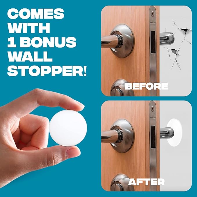 Strongest Home XL Adjustable Door Stopper with Spring – Heavy Duty Wedge for Oversized, Thick & Heavy Doors, Anti-Slip Rubber Grip, for Commercial, Home & Outdoor Use on Carpet, Wood & Tile - Black