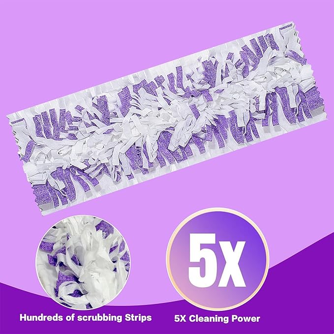 Disposable Mopping Pad Refills for Swiffer PowerMop Multi-Surface Mop and S.wiffer PowerMop Wood Mop, Spray Clean Pads Replacement (Purple -10)