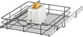 ALINE FURNITURE Pull Out Shelves - 20" W x 22" D Soft Close Pull Out Cabinet Organizer 1 Tier - Slide Out Drawers with Shelf Liner, Heavy Duty Steel Wire Baskets for Kitchen Cabinets, Pantry, Bathroom