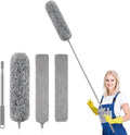 SetSail Dusters for Cleaning 100-inch Extra-Long Gap Duster with Extension Pole Bendable Microfiber Head Washable Ceiling Fan Cleaner Duster for High Ceilings, Floor