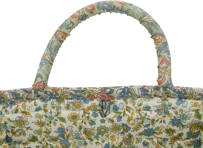 Boho Fabric Storage Basket, Large Capacity Laundry Basket, 12.2'' x 10.23'' x 10.23'' Collapsible Laundry Hamper with Easy Carry Handles (C Multi-Color 10, L)