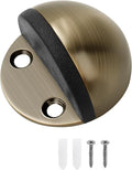 Floor Mounted Door Stops, Stainless Steel Door Stoppers for Floor, Floor Door Stop Mounted Half Moon, with Screws, for Hard Floor Concrete Floor(Bronze,1 Pcs)