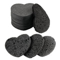 50-Count Facial Sponges Compressed, 100% Natural Cellulose Face Sponge Professional Cosmetic Spa Sponges for Face Cleansing, Exfoliating Mask, Makeup Removal for Travel and Home, Black