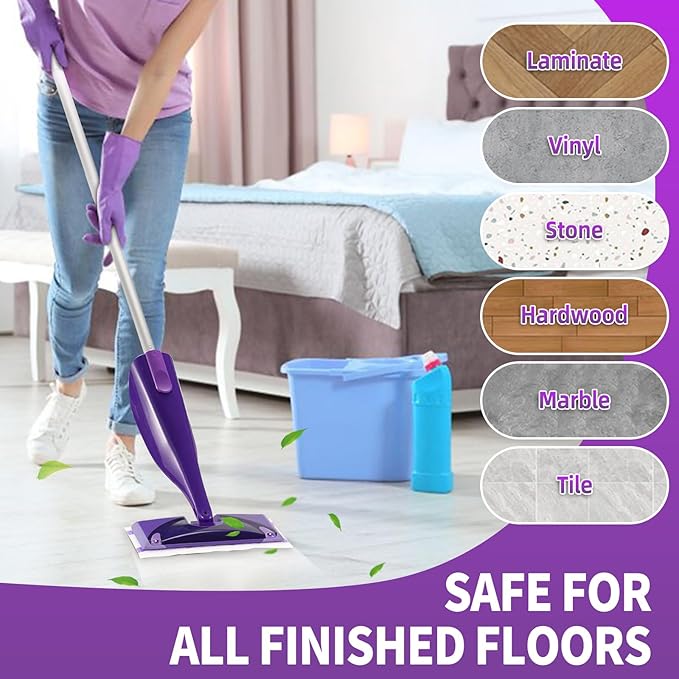 40 Counts Disposable Mop Pad Refills for Swiffer Wet Pads Refill, Replacement for Swiffer Wet Jet Pads Disposable Wet Jet Hardwood Floor Spray Mop Pads Refills, Thickness & Absorbent