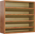 Orimade 4 Tier Spice Rack Organizer for Cabinet, Freestanding Bamboo Seasoning Rack for Countertop, Cupboard, Pantry, Kitchen, 13.18 x 4.13 x 12.2 inches(Spice Jars Not Included), Walnut Stain