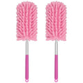 Mini Duster for Cleaning, 360° Bendable Hand Dusters with Extension Pole, Washable Small Duster for Car Interior, Office, Furniture