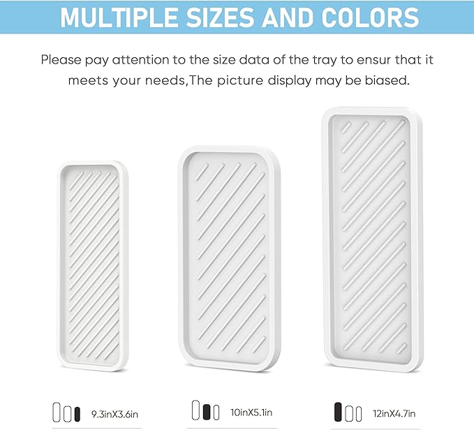 EG-SIPRO Silicone Sponge Holder, Kitchen Sink Organizer Tray, Sponge Caddy for Bathroom Counter, Dish Soap Holder, Scrubber, Soap Dispenser, Scouring Pad