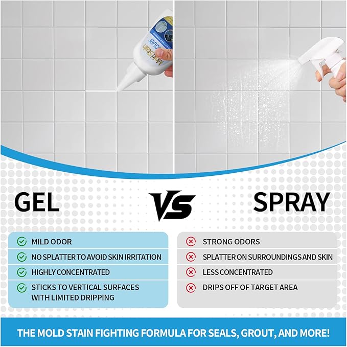 Washing Machine Cleaner, Multi Home Stain Cleaning Gel, Heavy Duty Stain Cleaner for Washing Machine, Refrigerator Strips, Bathroom Grout, Sink, Shower, Caulk, and Front Loader Seal (7 fl oz)