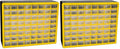 Akro-Mils 64-Drawer Plastic Drawer Storage Cabinet for Garage Organization, Bead Organizer, Building Bricks Storage, Teacher Toolbox, Makeup Organizer, 20-Inch W x 6-Inch D x 16-Inch H, 10164 Yellow