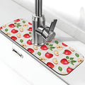 Faucet Draining Mat For Kitchen Sink, Apple Orchard Wood Grain Diatom Mud Absorbent Drain Pad For Bathroom Kitchen Sink Splash Guard Drying Mat