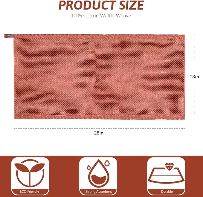 Nialnant Kitchen Hand Towels, 13 x 28 Inches, 100% Cotton Dish Towel for Home, Soft Dish Cloth for Kitchen, Super Absorbent Tea and Bar Towels