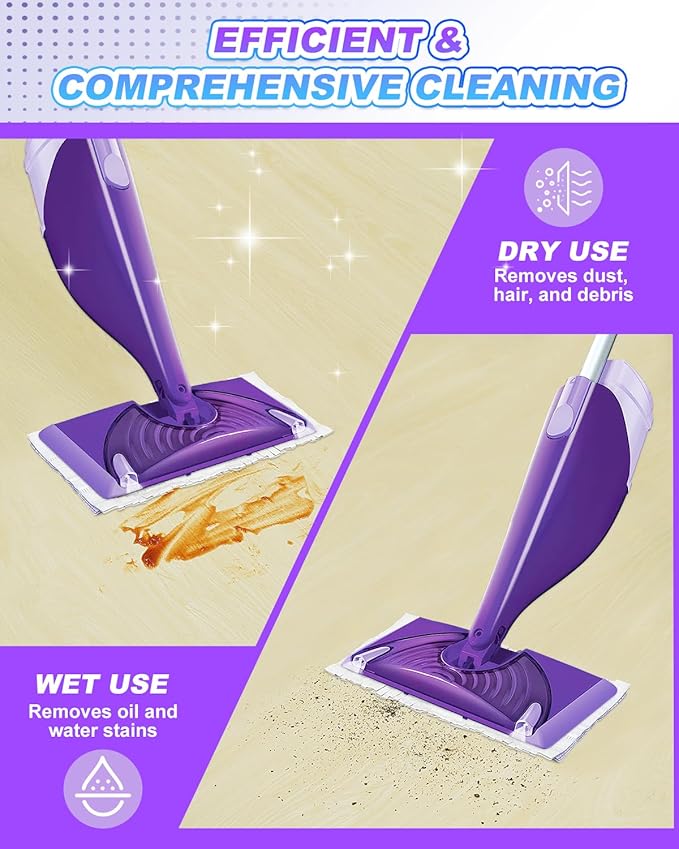 20 Pack Disposable Mop Pad Refills for Swiffer Wet Jet Spray Mop，Dry&Wet Mopping Pad Compatible with Swiffer Wet Jet Multi Surface WetJet Pad for Floor Cleaning