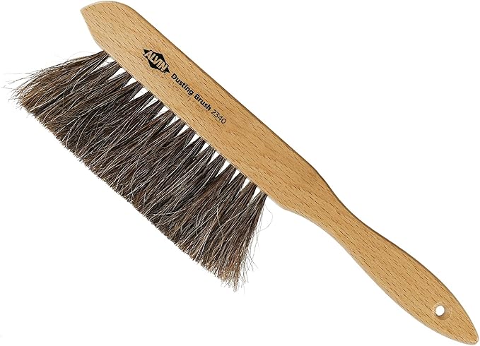 ALVIN Mini Dusting Brush, 2340, 100% Horsehair and Wood Handle, Art, Drafting, and Architecture Cleaning Tool, Great for Students, Hobbyists, and Professionals - 10 Inches