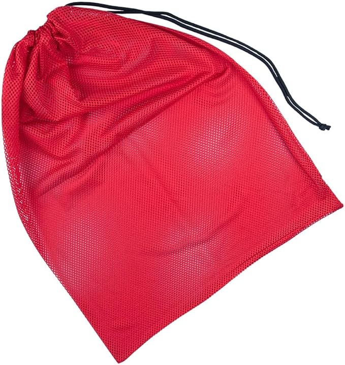 Golberg Mesh Bag - 18 x 24 Inches – Use for Laundry, Beach Days, & Even Camping (Deep Red)