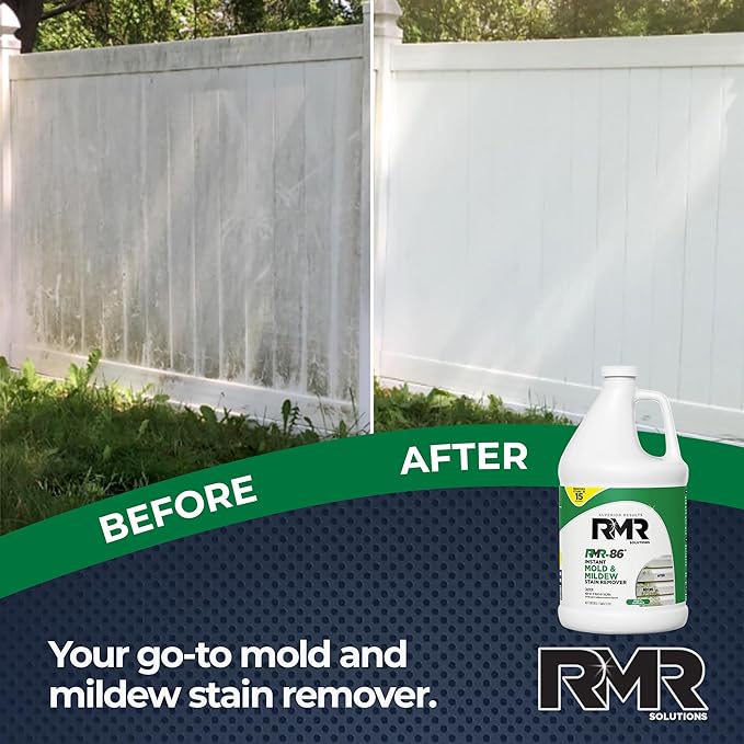 RMR-86 Instant Mold and Mildew Stain Remover Spray - Scrub Free Formula, 1 Gallon