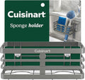 Cuisinart Sponge Holder for Kitchen Sink—Metal Sink Caddy with Triple Suction Cups, Kitchen Sink Organizer, Organization and Storage for Sponges, Brushes, Soap & Cleaning Accessories