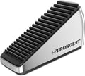 Strongest Home 1-Pack XL Heavy Duty Door Stoppers for Bottom of Door - Durable Door Stop Wedge with Superior Grip, X-Large Rubber Door Stopper Wedge for Large Gaps & Any Surface, 5-Inch Long - Chrome