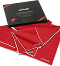 Libretto Microfiber Polish Cloth for Musical Instrument, 3 Sizes in 1 Pack, Trumpet and Brass Cleaning Product, Red, Lint-Free, for Piano, Violin, Guitar, Saxophone, Laptop.