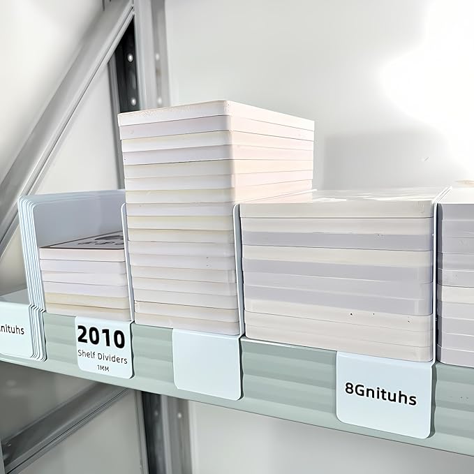 50 Pcs7.8 X 4 Shelf dividers/Wire Shelf dividers/Shelf Divider/Medicine Cabinet Labels/Bookshelf dividers/Library Shelf Labels/Tall Shelf dividers/Book dividers for Shelves