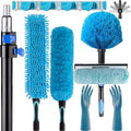 25 Foot High Reach 7-to-18ft Long Duster for High Ceilings Fan Cleaner with Sturdy Lightweight Extension Pole