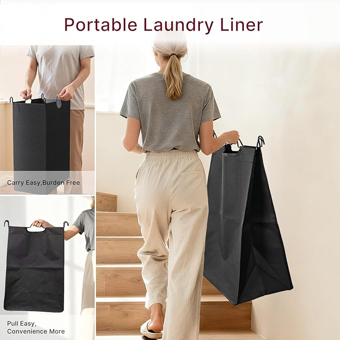4-Compartment Laundry Cart with Lockable Wheels & Lid 180L Large Wheeled Laundry Basket Heavy-Duty Sorting Organizer for Laundry Room (Black)
