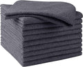 HOMEXCEL Grey Microfiber Cleaning Cloths, 10 Pack Microfiber Towels for Cars, Lint & Scratch-Free Cleaning Rags for House, Kitchen and Car 11.5 x 11.5 inch
