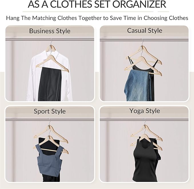 ZEDODIER Metal Clothes Hanger Connector Hooks, 50 Pack Super Sturdy Hanger Extender Hooks, Efficient Closet Space Saver, Easy to Use, Suitable for Heavy Clothing, Fits All Types of Hangers, Silver