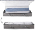 TAILI Under Bed Vacuum Storage Bags for Comforters and Blankets, Save 80% Space, Large Capacity Foldable Under Bed Storage Box for Quilts Pillow Blankets Linen, 41" x 17.7" x 6", Jumbo Vacuum Seal