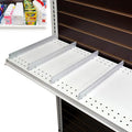 STORE FIXTURES DIRECT Adjustable Gondola Shelf Dividers - Retracting Item Organizer for Shelves 14" to 22" D - 10 Pack