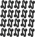 60 Pcs Black Clothes Hanger Connector Hooks - Space Saving Plastic Hooks for Velvet, Heavy Duty Hangers, Organize Closet with Stackable Transparent Cascading Hooks(60 Pack)