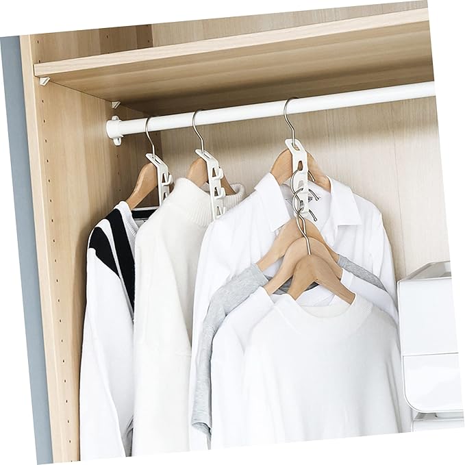 3sets Space Saving Hanger Connector Hooks Closet Hanger Hooks for Efficient Wardrobe Organization and Easy to Use for Home and Dormitory Storage