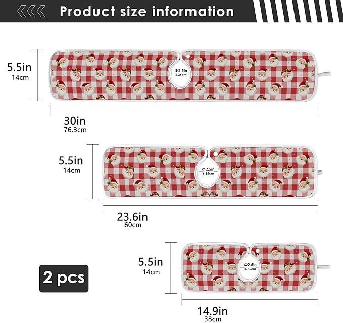 2 Pack Faucet Splash Catcher Cute Christmas Sink Mat for Faucet Absorbent Kitchen Splash Guard Drip Catcher for Farmhouse Barthroom Bar, L