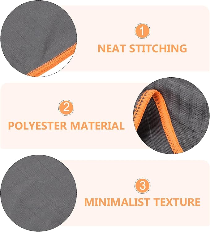 Zerodeko Car Microfiber Cleaning Cloth Orange Absorbent Towel for Car Glass and Interior, Lint-Free Microfiber Cleaning Rag for Automotive Detailing and Household Use