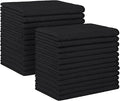 HOMEXCEL Black Microfiber Cleaning Cloth, 24 Pack Absorbent Cleaning Rags, Lint-Free, Streak-Free Cleaning Towels for Car Kitchen House, 12"X11"