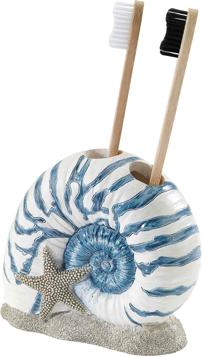 Avanti Linens – Bathroom Accessory, Resin Countertop Accessories, Oceanscape Inspired Bathroom Decor (Blue Lagoon Collection)