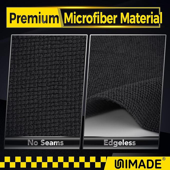 Microfiber Cleaning Cloth, 24 Pack Reusable Microfiber Towels for Cars Lint Free Cleaning Shop Towel Rags for Home Kitchen Automotive Bar Mechanic Restaurant Garage, 11"x 12", Black