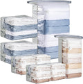 TAILINK 8 Pack Vacuum Storage Bags, Cube Combo (3 Jumbo+5 Medium), Vacuum Seal Bags for Clothing, Bedding, Blanket, Space Saving Closet Organization