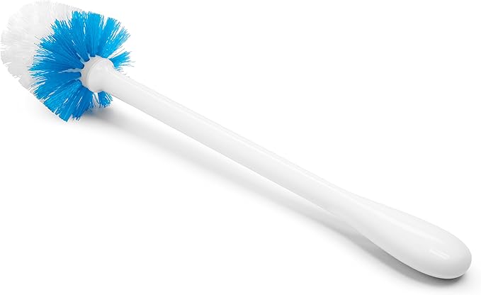 OXO Good Grips Compact Toilet Brush & Canister, White, 6" x 4-3/4" x 17-1/4" h (Pack of 2)