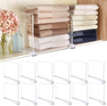 Shelf Dividers for Closet Organization, 12Pcs Closet Purse Organizeder Acrylic Shelf Dividers Purse Closet Organized Closet Dividers for Shelves Clear Shelf Dividers Shelf Separators in Closet (6Pcs)