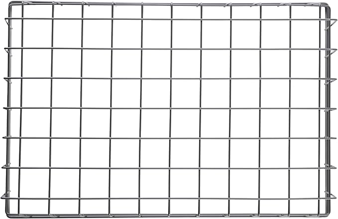G.E.T. WB-1814-MG Urban Renewal 17.75" x 11.25" Wire Basket, 4" Tall, Metal