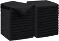AIDEA Microfiber Cleaning Cloth Black 24PK, Microfiber Towels for Cars, Premium Car Cloths, Dusting Cloth Lint Free Cleaning Rags for SUVs, House, Kitchen, Window, Workshops,11.5×11.5"