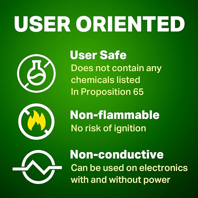 Non-Flammable Electronic Contact Cleaner Aerosol Spray- Safely Cleans Joycons, Computers, PCB and More - Removes dust, Dirt and contaminants on Contacts - Quick Dry|8oz/225g |