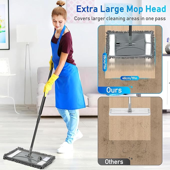 Microfiber Mop Replacemet Head for VOUBIEN Wall Cleaner Mop, 2Pack Reusable Mops Head for Washing Walls Floor Cleaning, Fit ASIN B0DG4LV7SJ