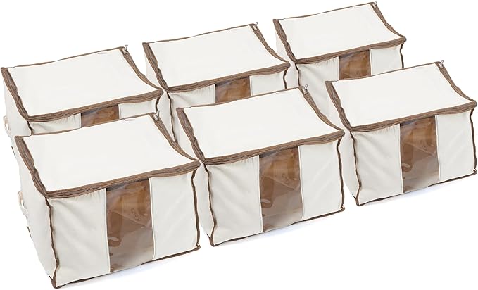 Covermates Keepsakes - Canvas Storage Bag - Premium Canvas - Carrying Handles - Dual Zipper Pulls - Indoor Storage, Natural