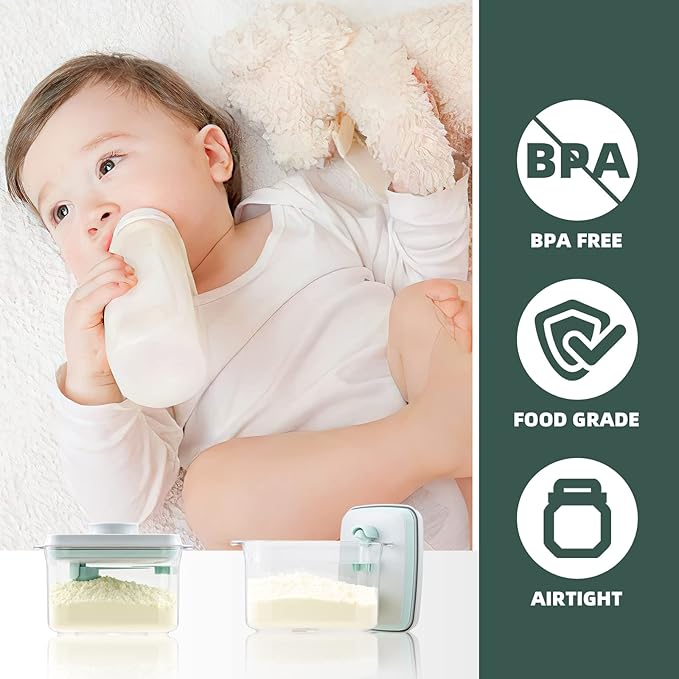 Baby Formula Container - 1000ml Formula Travel Container Airtight Formula Dispenser On The Go, 11OZ, 0.66LB, 300g, Clear