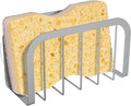 Sponge Holder for Kitchen Sink, Kitchen Sponge Holder, Sink Caddy for Sponges, Scrubbers, Soap(Silver)