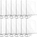 12 Pieces Clear Acrylic Shelf Dividers for Closet Organization Transparent Closet Shelf Divider Organizer Multi Functional Wood Closet Separator for Storage in Bedroom, Kitchen, Office