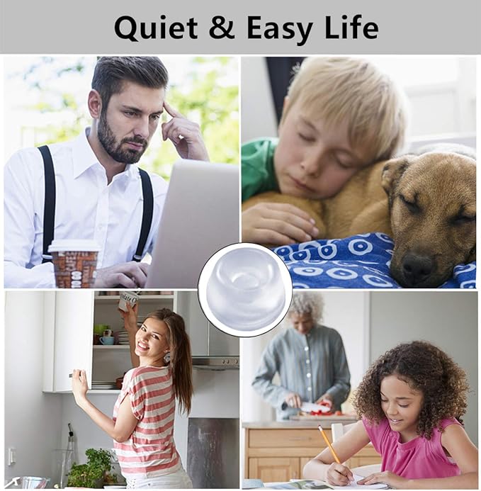 Wall Protectors from Door Knobs 12PCS, Door Knob Wall Protector, Door Stoppers for Wall, Door Stoppers Wall Protector, Door Handle Stopper